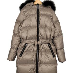 BURBERRY Girls' Fox- Fur Trimmed Coat
